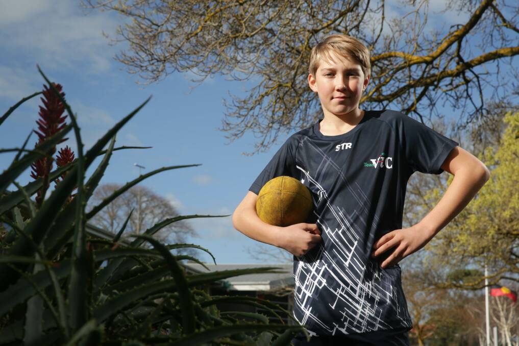 NEXT STEP: Zavier Fowler has played football since he was five. He's now 11 and plays under 12s for Camperdown. Picture: Chris Doheny