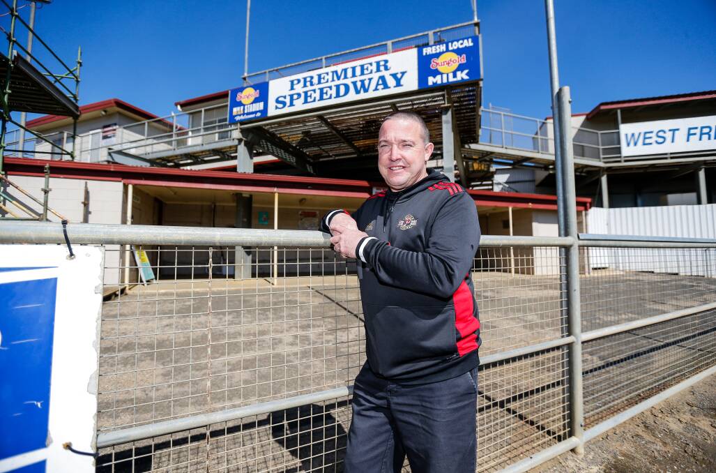 PREPARATION: Premier Speedway general manager David Mills is busily preparing for the 2021-22 racing season. Its first race meeting is planned for November 6. Picture: Anthony Brady 