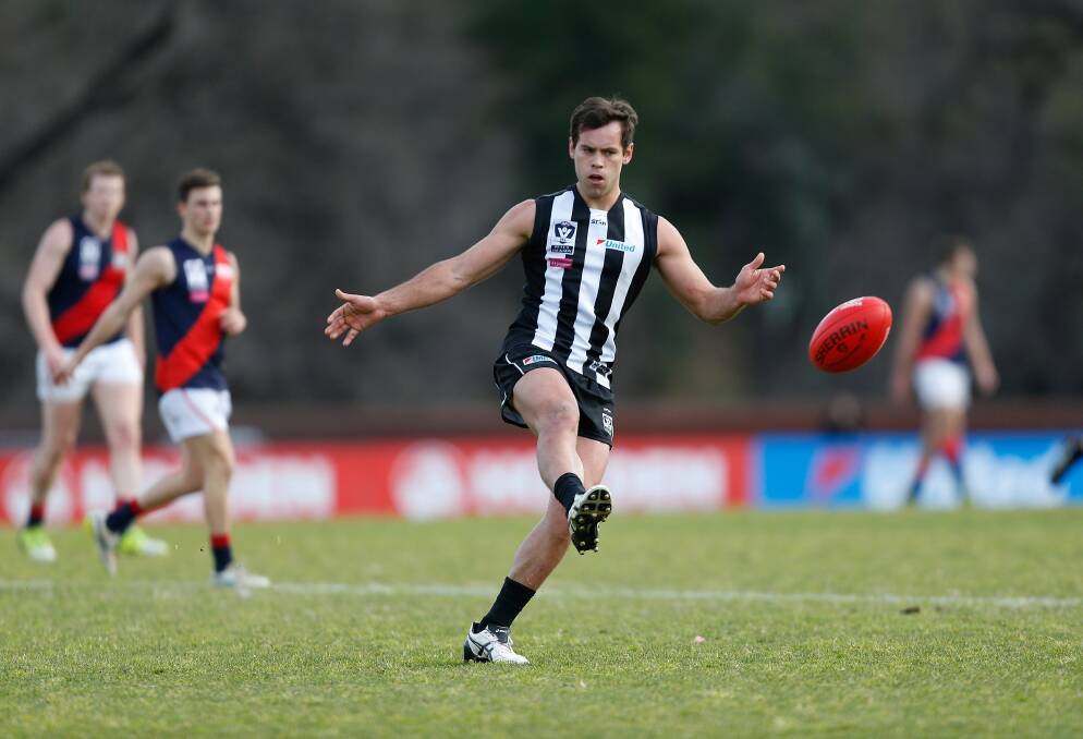 Ben Moloney during his VFL playing days with Collingwood. Picture by Getty Images 
