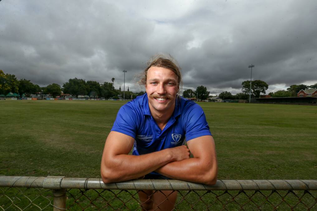 HAPPY PLACE: Tom Scott is happy to be back at Melville Oval. Picture: Chris Doheny
