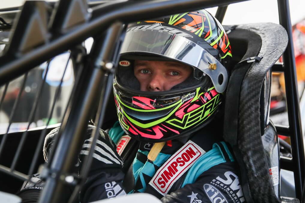 ROAD AHEAD: Warrnambool sprintcar driver Jamie Veal has nominated for Darwin's Chariots of Thunder series in August and is hopeful border restrictions will ease in time. Picture: Morgan Hancock 
