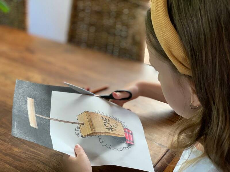 BUSY: Children can be kept entertained with artwork via Facebook pages or workbooks. 