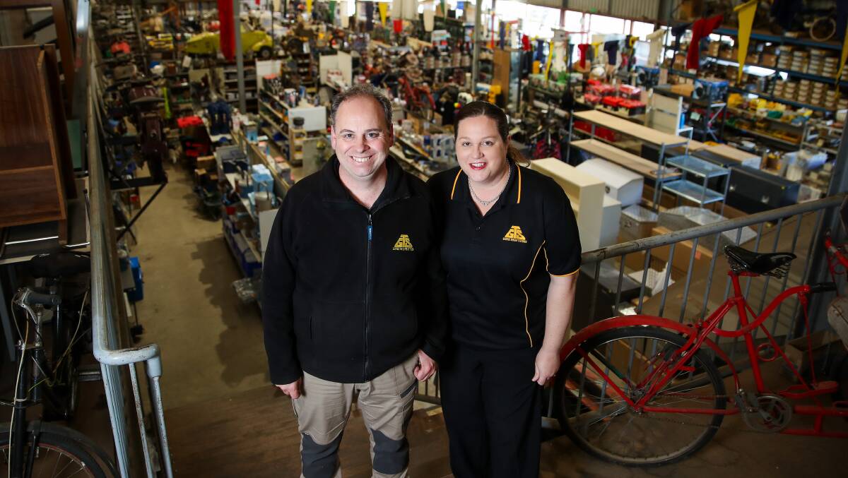  Chris Snell and Simone Watts have taken over the George Taylor's Store. Picture: Morgan Hancock