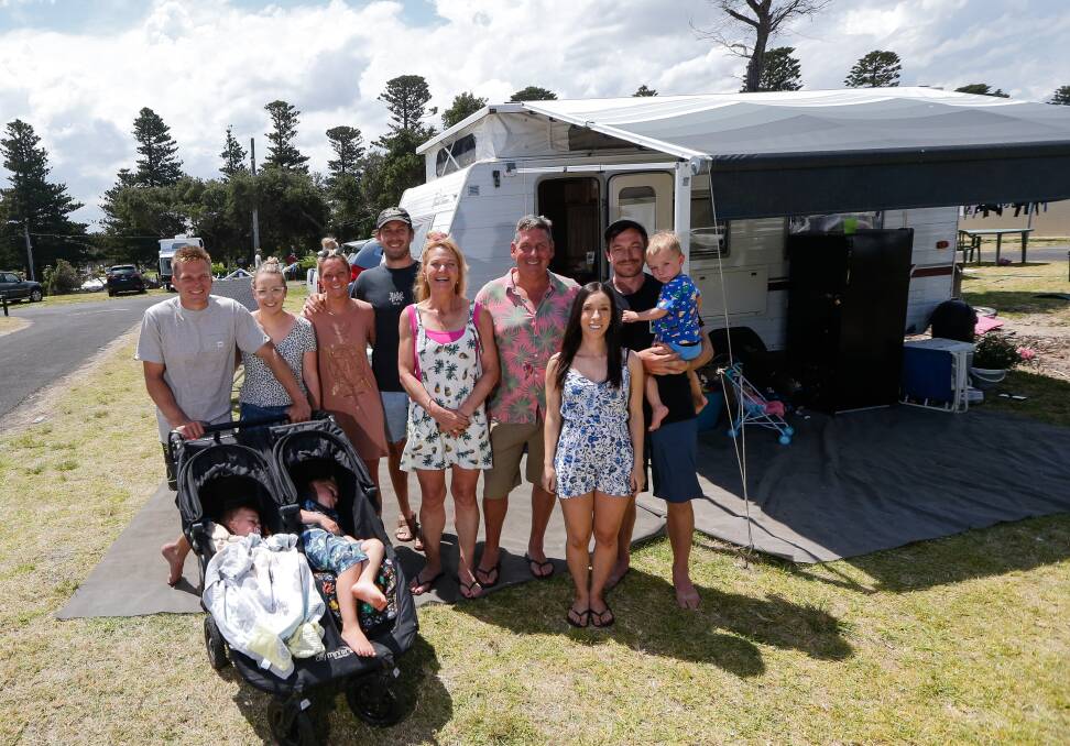 HOLIDAY AT HOME: The Struth Family returned to Surfside Two for their annual holiday, a mere 500 metres from their home. Picture: Anthony Brady
