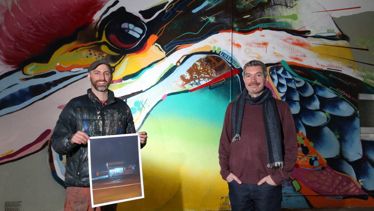 BOOST: Warrnambool artists Harley Manifold and Gareth Colliton are among a number of south-west creatives who have received a funding boost from the Victoria Government. Picture: Mark Witte