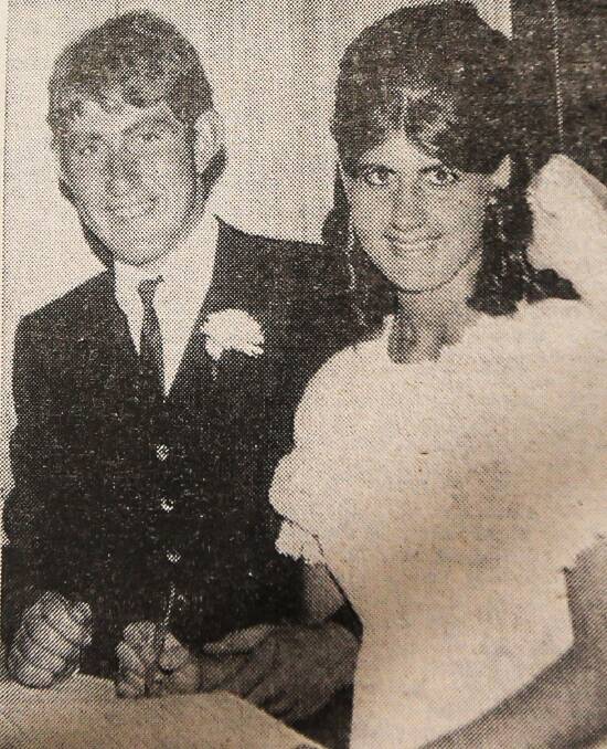 CONGRATULATIONS: Bill and Dawn Dwyer on their wedding day at Crossley in January 1970.