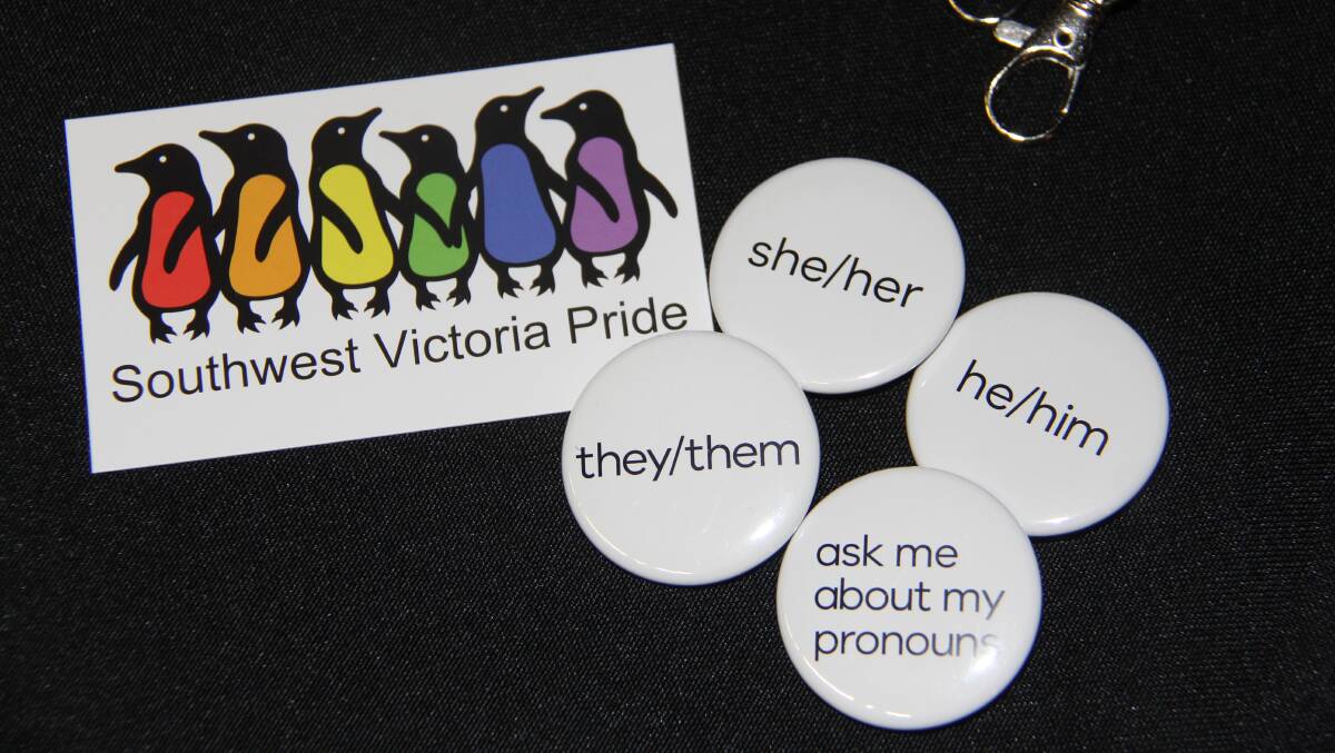 PRIDE: A number of LGBT+ inclusive signs were available at the LGBTIQ Equality Rural and Regional Program. Photo: Kimberley Price.