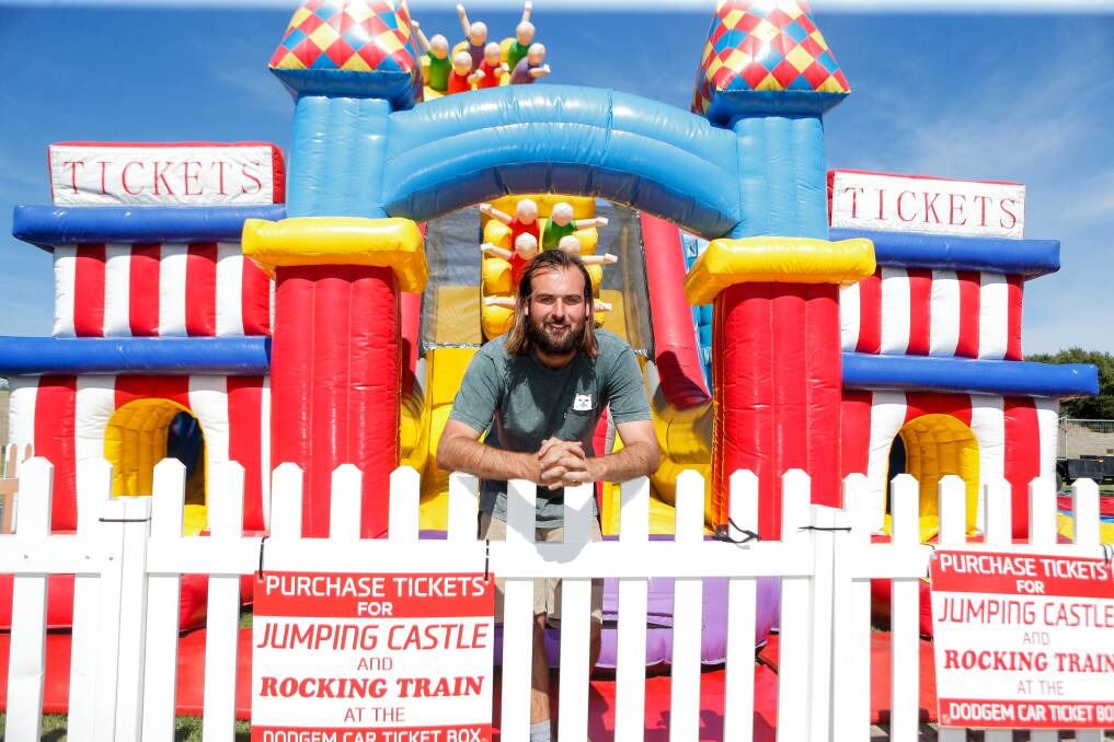 Kristofer Verfurth and the carnival is in Warrnambool for the Easter weekend. Picture: Anthony Brady