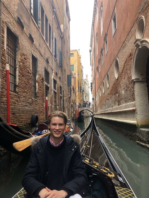 TRAVELS: William Howard began his holiday by finishing his university degree in what is now one of the world's worst-effected coronavirus countries, Italy.