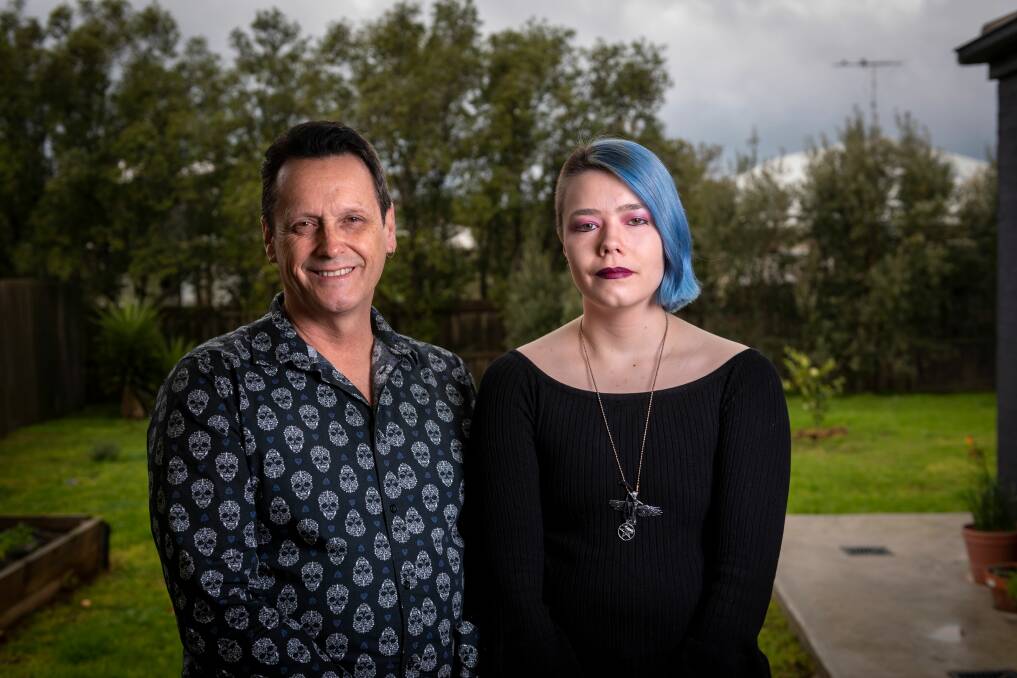 FIGHTING FOR RIGHTS: Member for Western Victoria Andy Meddick and his son Eden are fighting to have the birth certificate changes for transgender people passed in State Parliament today. 