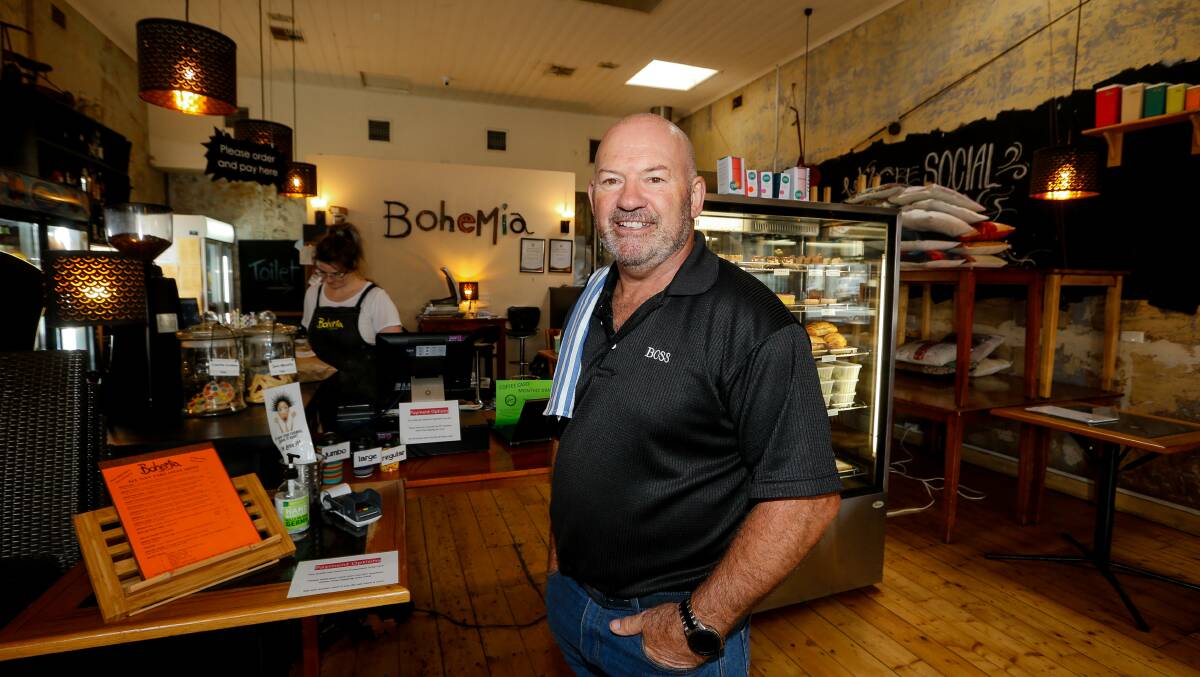 Bohemia Cafe owner Steve Hickman. Picture: Morgan Hancock.