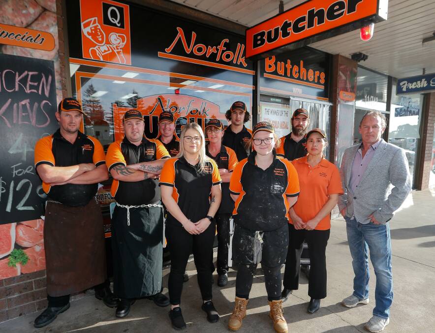 EXPANSION: The staff at Norfolk Butchers who will soon expand to a second store. Picture: Anthony Brady