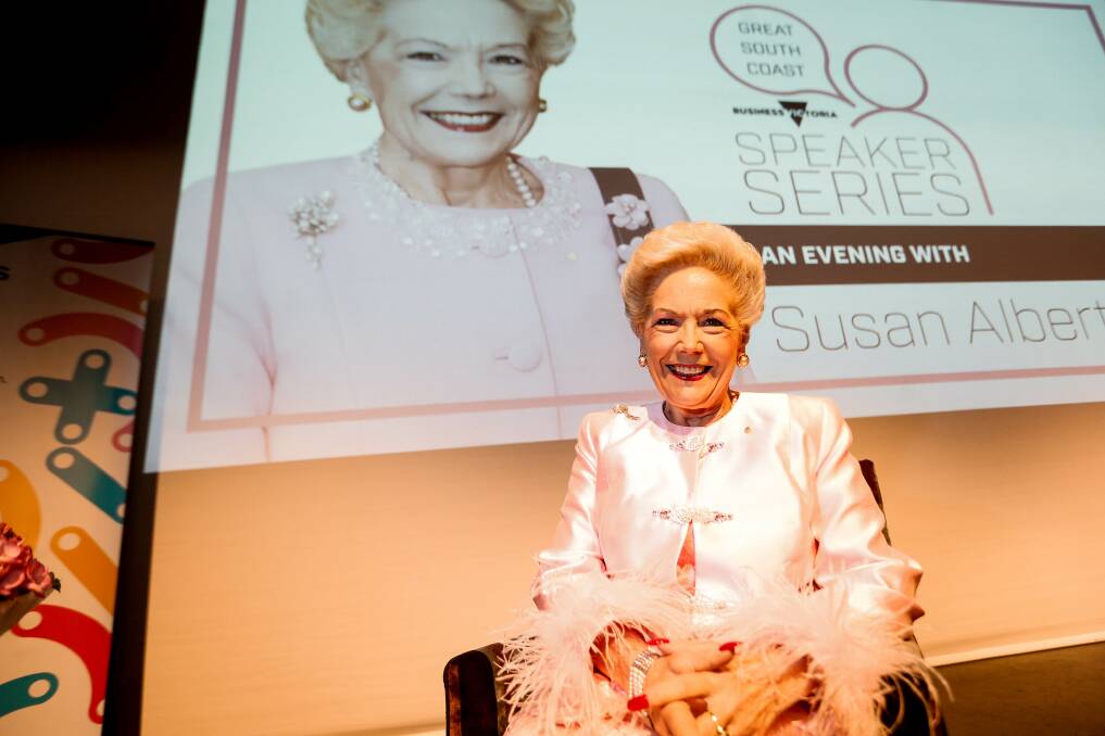 GUEST SPEAKER: Susan Alberti AC made her way to Warrnambool to speak at the final Great South Coast Speaker Series. Picture: Anthony Brady.