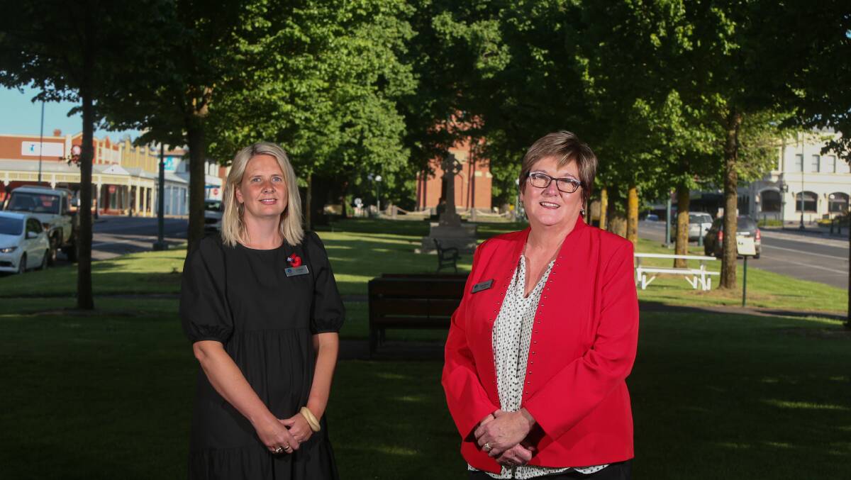 ELECTED: Corangamite Shire Council's newly elected deputy mayor Jo Beard and mayor Ruth Gstrein. Picture: Mark Witte