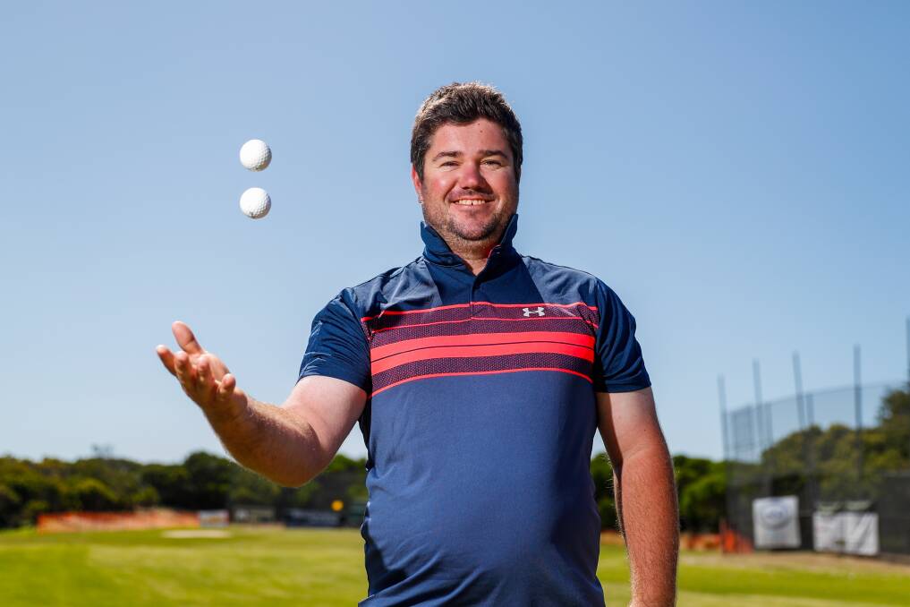 LUCKY: Brett Wilsher has scored two holes-in-one at the Rotary Club of Warrnambool East's summer competition. Picture: Morgan Hancock