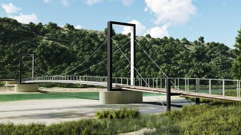 The concept of the Port Campbell Pedestrian Bridge.