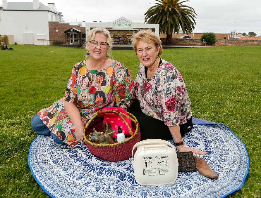 GREEN LIGHT: Kerry Lee and Dianne Brown are excited to bring back the Christmas Markets at the Civic Green for the 21st year after getting the green light from Business Victoria amid the coronavirus pandemic. Picture: Anthony Brady 