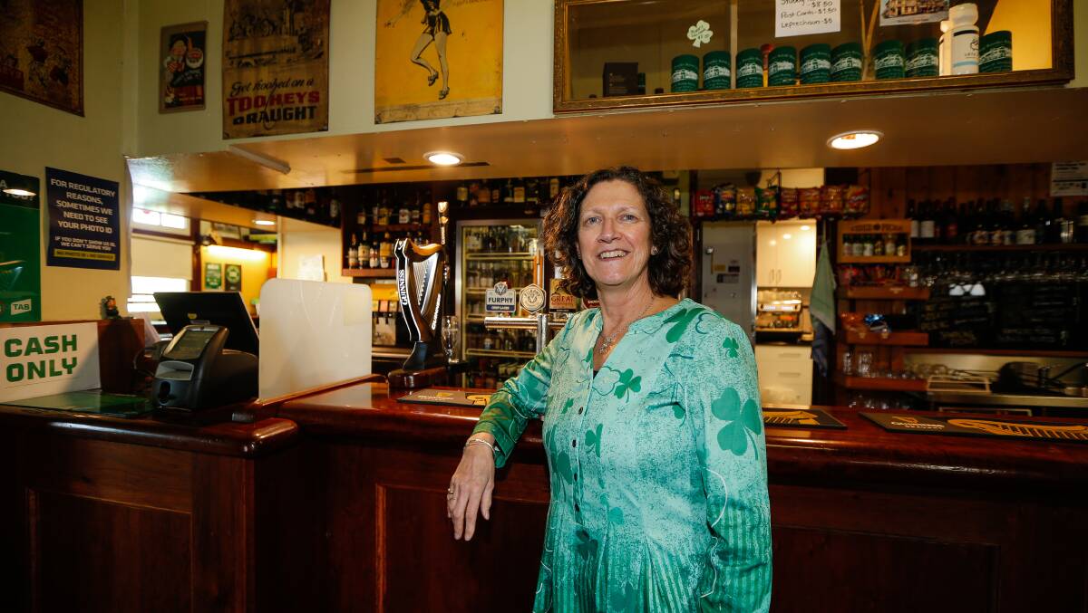 GUINNESS READY: Koroit's Mickey Bourke's owner Wendy Murley is hoping the venue's St Patrick's Day event will help the recovery effort after the coronavirus pandemic. Picture: Anthony Brady