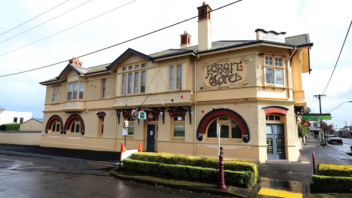 OPEN: Mickey Bourke's Koroit Hotel owners welcomed the step three announcement. Picture: Mark Witte