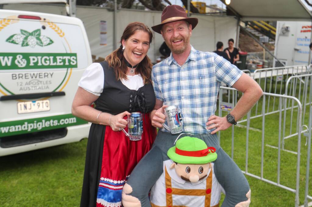 YEEHAW: Lauren and Sam McDowall got dressed up for a previous Warrnambool Oktoberfest. Picture: Morgan Hancock