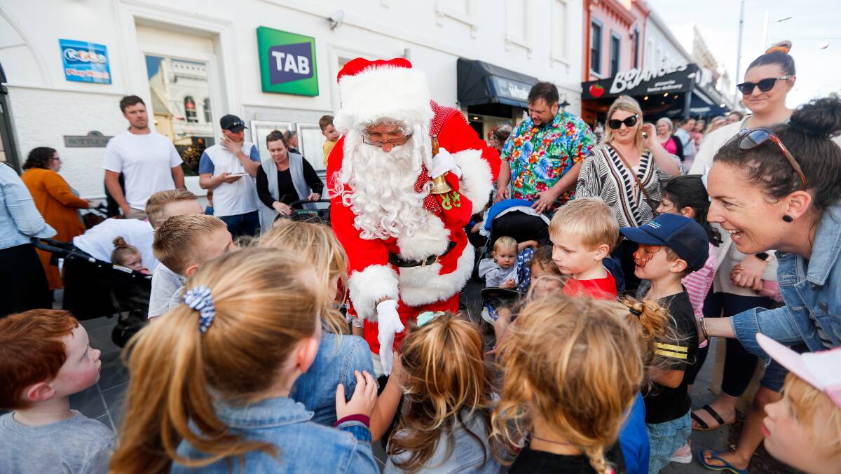 Santa and the 2019 A Very Liebig Christmas. This year a very different Christmas sales event is happening but you will still get a chance to see Santa on Sunday. Picture: Morgan Hancock.