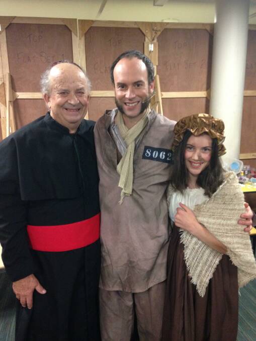 A FAMILY AFFAIR: Terry Clift, David Clift and Arwen Bounds are thrilled to be apart of Les Misérables. 