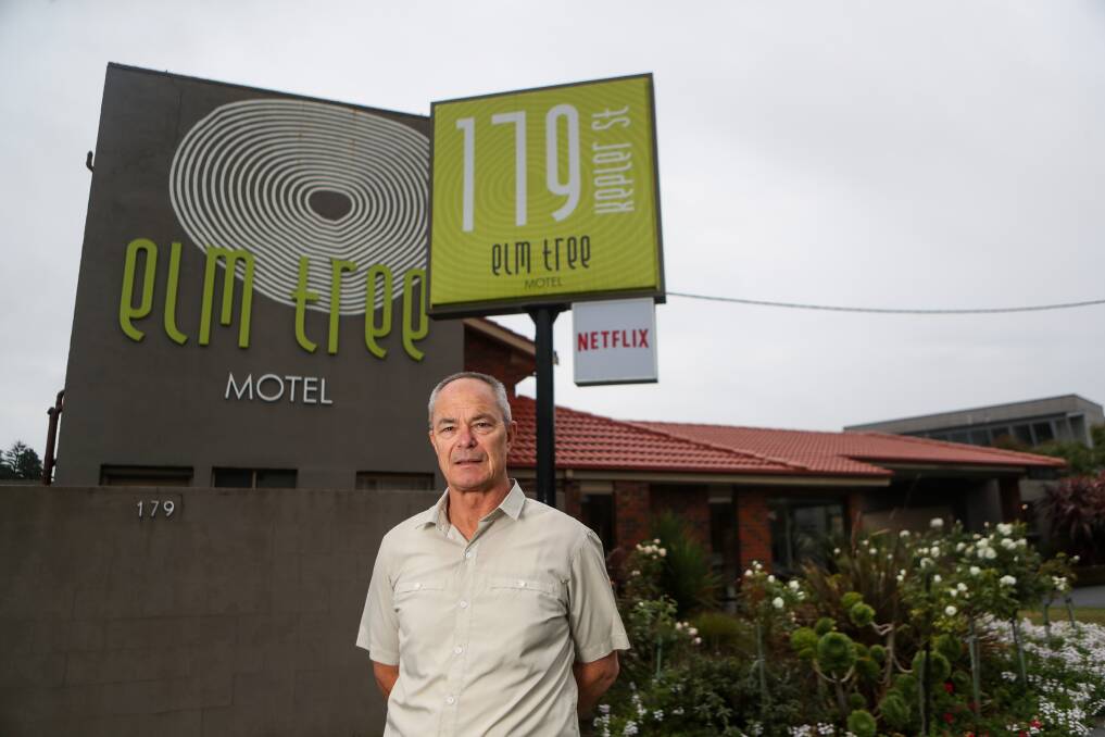 UNCERTAIN TIME: Elm Tree Motel owner David Sargent is shocked people have asked for him to drop prices. 
