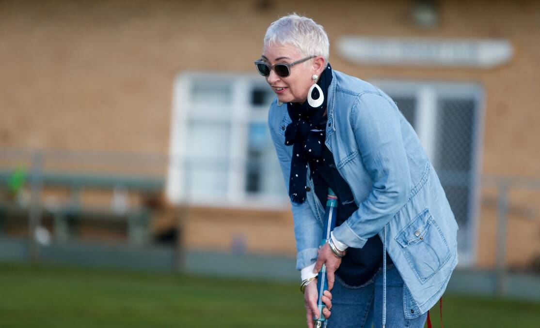 SURPRISE: Warrnambool's Diana Sargent says that she quickly fell in love with the sport of croquet. Picture: Anthony Brady