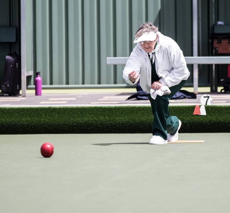 ROLLING: Western District's Pauline Burleigh and Moria Cooknell won their women's over 60s state pairs clash by a score of 22-8. 