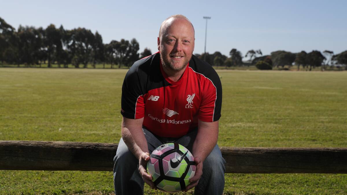 MOMENTUM: Dean Johnson says with word getting around, things are looking up for Corangamite Lions Soccer Club. Picture: Rob Gunstone