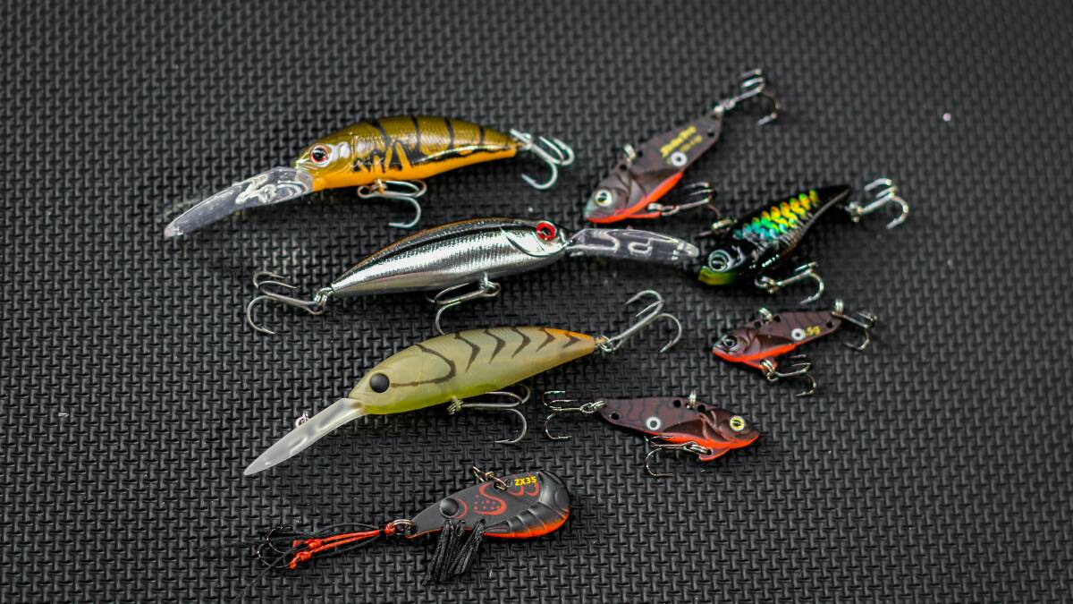 tOOLS OF tRADE: A range of lures and vibes that you will see anglers using during winter. Picture: Supplied 
