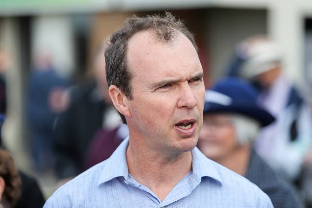 RIGHT MOVE: Aaron Purcell decided against running Double Bluff on a heavy Warrnambool track on Sunday. Picture: Morgan Hancock