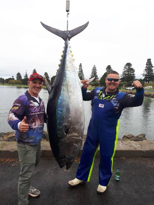 RECORD: Reel Time Charters with the biggest bluefin ever caught on rod and reel in Victorian waters ... potentially a fish of more than 200kg in the near future? Remember to send your pics to fishing@richardsonmarine.com.au