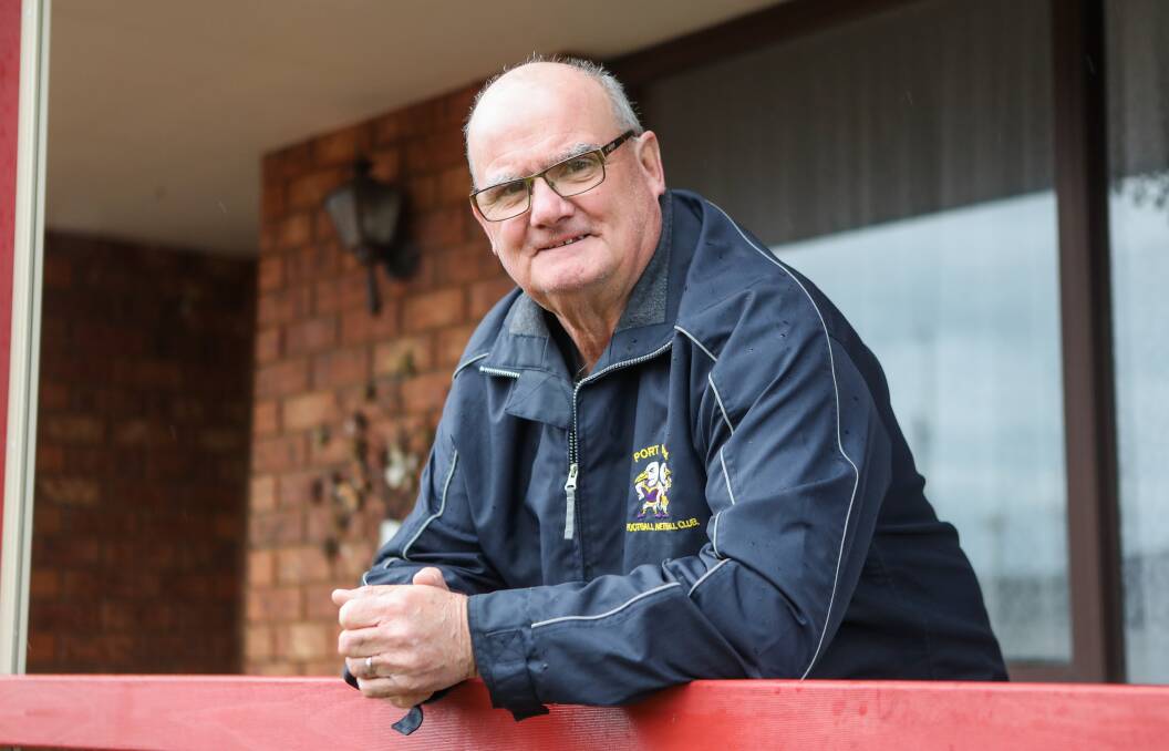 LOYALTY: Anthony Bourke has been a keen supporter of Port Fairy Football Club since his youngest days. Picture: Morgan Hancock