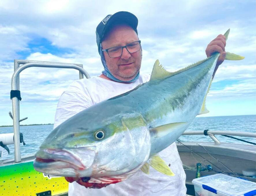 MAGNIFICENT: Danny Lee had a great day out on the boat, nailing this kingfish. Remember to send your pics to fishing@richardsonmarine.com.au.