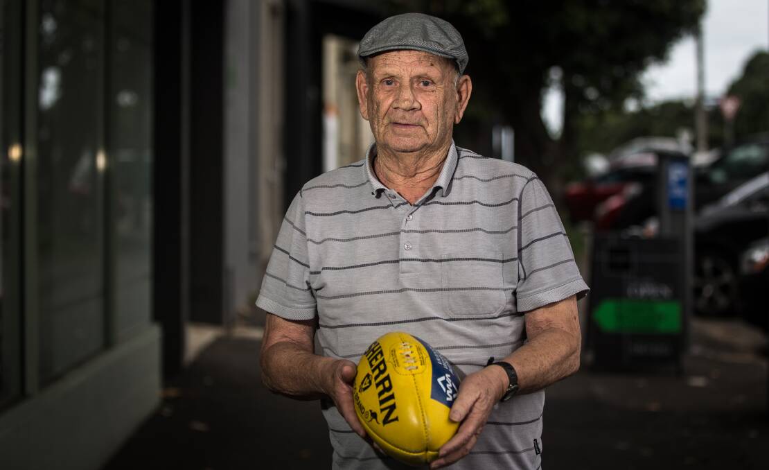 PASSION: Despite living in Perth, Russells Creek premiership player Des Thompson still keeps up with local footy. Picture: Christine Ansorge