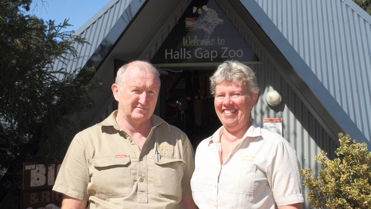 Halls Gap Zoo's Greg and Yvonne Culell. Photo: Peter Pickering