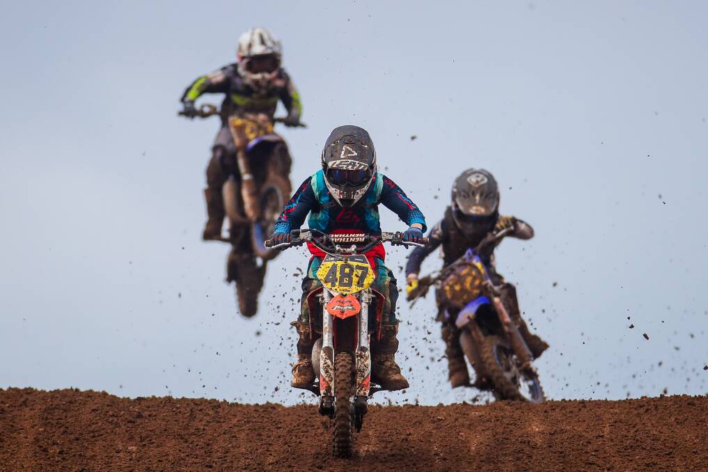OFF AND RACING: Victoria's best junior motocross riders will race at Lake Gillear this weekend. Picture: Morgan Hancock