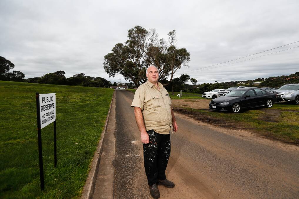 Permanent solution: Steve Moore wants the council to make changes to parking near a Hopkins River boat ramp and upgrade fishing facilities at other locations along the river. Picture: Anthony Brady