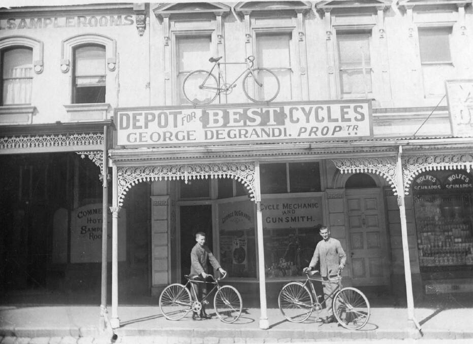 George De Grandi's cycle business in Liebig Street.