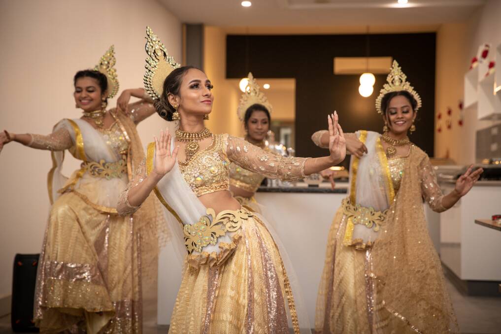 Sri Lankan dancers performed at the grand opening of a new cafe/restaurant in Liebig Street. Picture by Sean McKenna