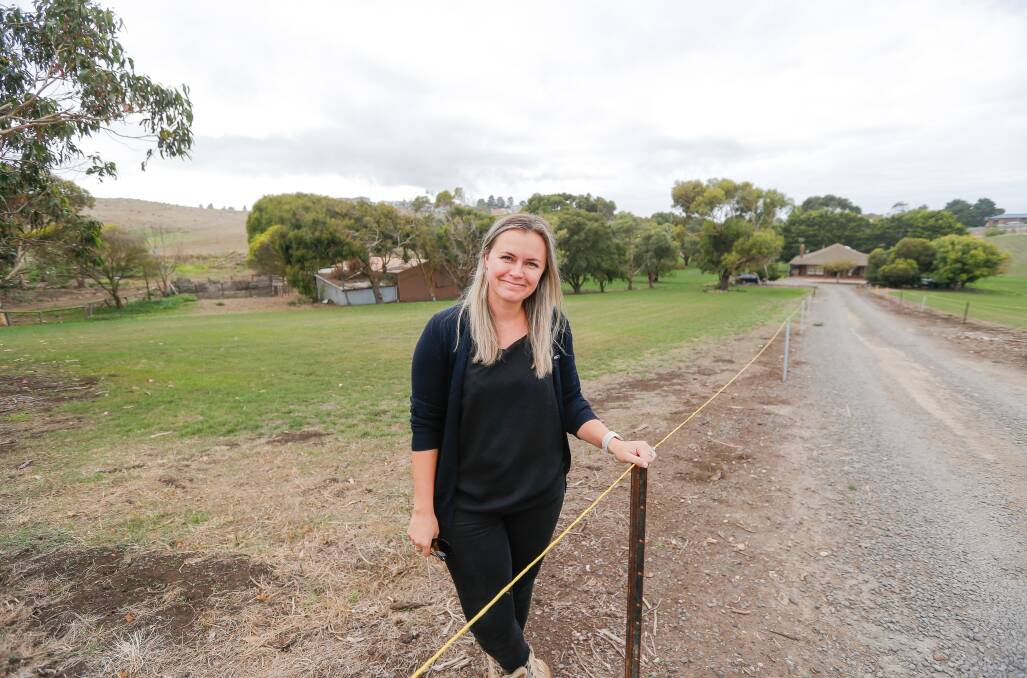 Village plan: Midfield project manager Malerie Janes at the site of a proposed workers village for staff. Picture: Anthony Brady