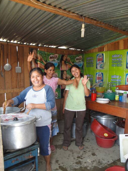 Father Michael McKinnon has set up food kitchens in Peru to help feed malnourished children.