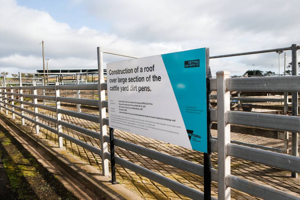Council and the state government recently paid about $1 million for a new roof at the saleyards.