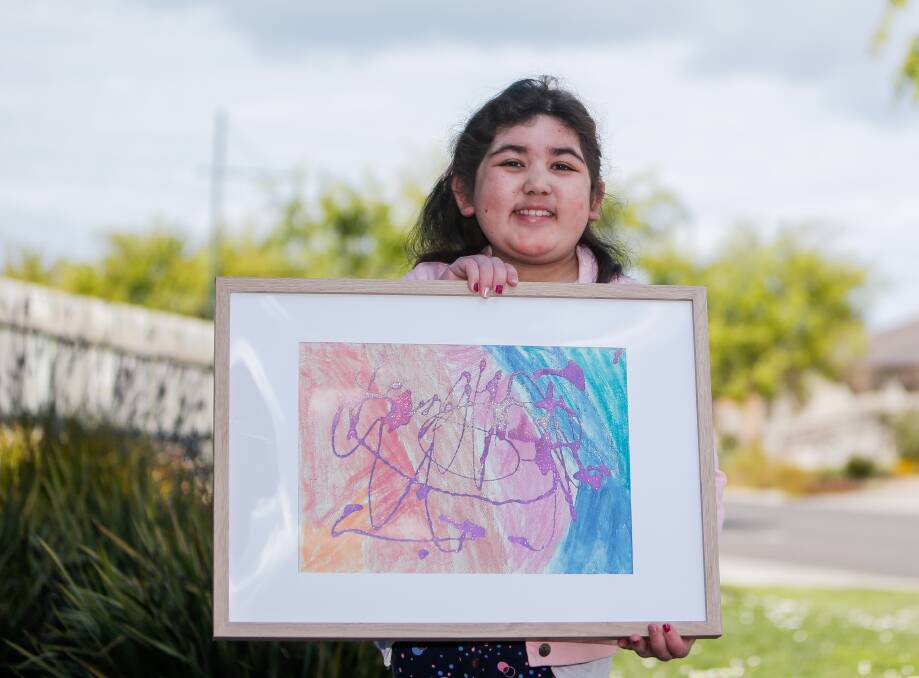 Budding artist: Naomi Philpot loved art and loved to share it with those around her. 