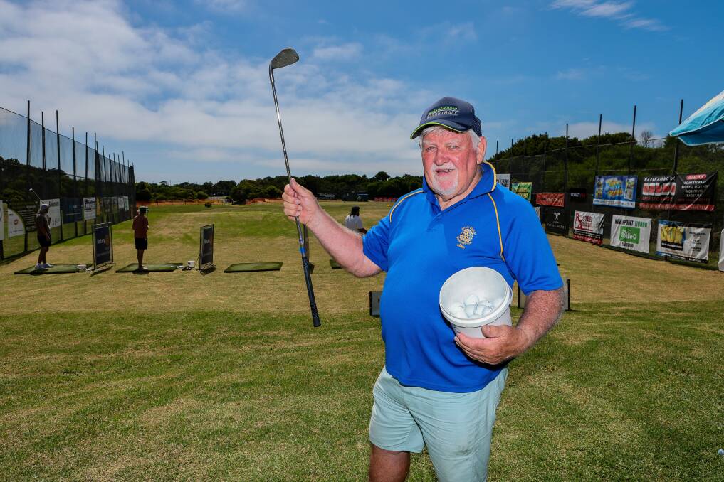 Rotary's Mike Toone says the annual hole-in-one competition usually raises about $80,000. Picture by Anthony Brady