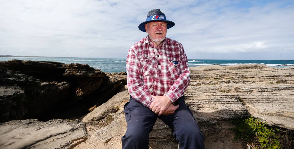 Health warning: Dennington's Neville Dance was shocked that a wart-like growth he had removed from his arm last year turned out to be stage five melanoma. Picture: Anthony Brady 