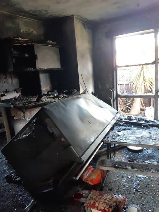 A fridge started the fire which burnt a Warrnambool family's home.