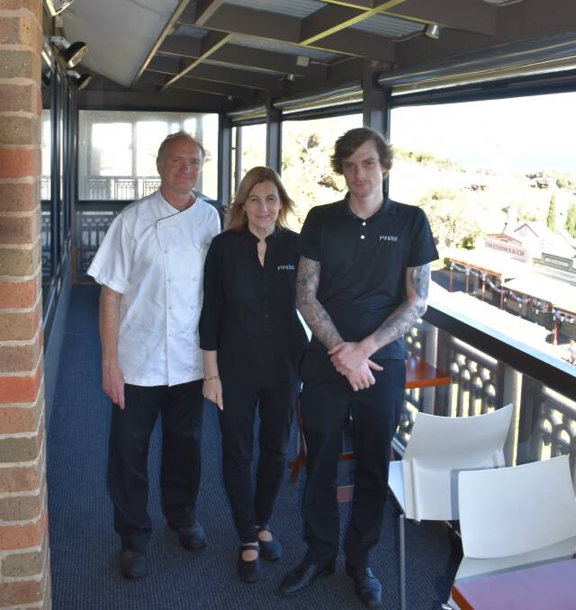 David, Mandy and Max Stoddart at Pippies restaurant at Flagstaff Hill Maritime Museum which has now closed at the location. Picture supplied. 