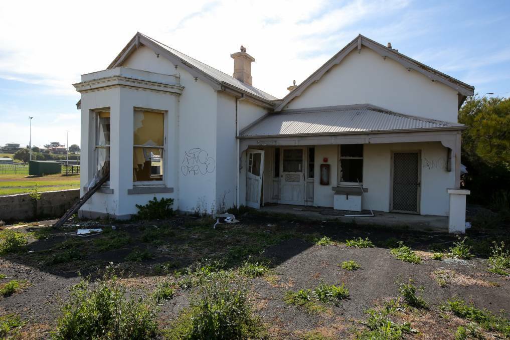 The heritage-listed house on the former gasworks site in Warrnambool where testing is being carried out on the site.